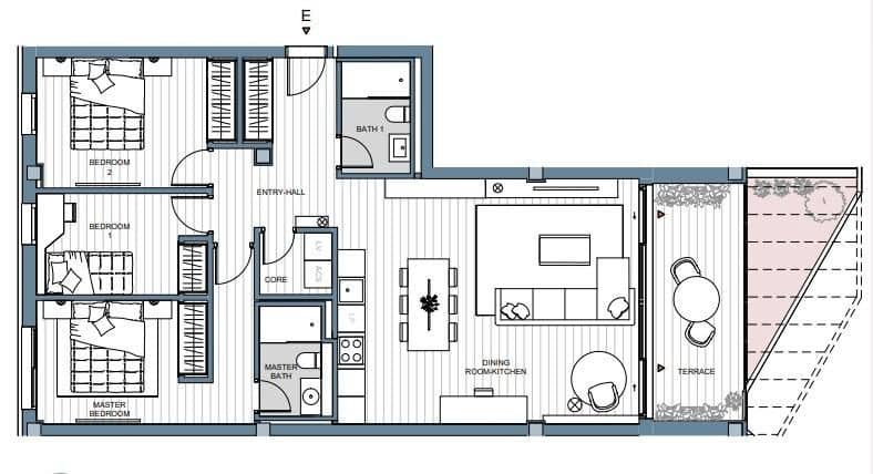 3 makuuhuone Asunto myytävänä paikassa Las Lagunas de Mijas mukana uima-altaan 
autotalli - 575 000 € (Ref: 10161613)
