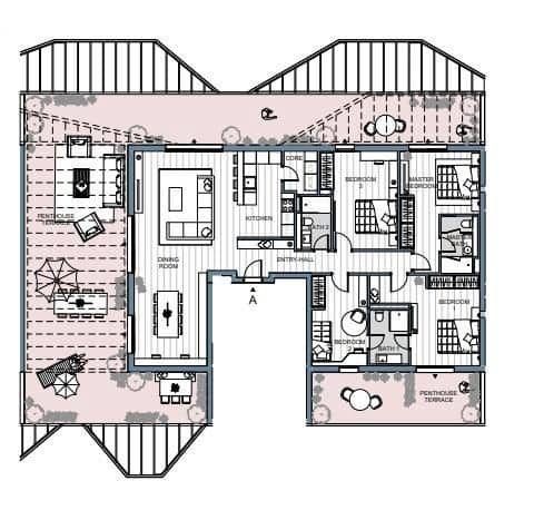 4 sypialnia Penthouse na sprzedaż w Las Lagunas de Mijas z basenem garażem - 1 090 000 € (Ref: 10161614)