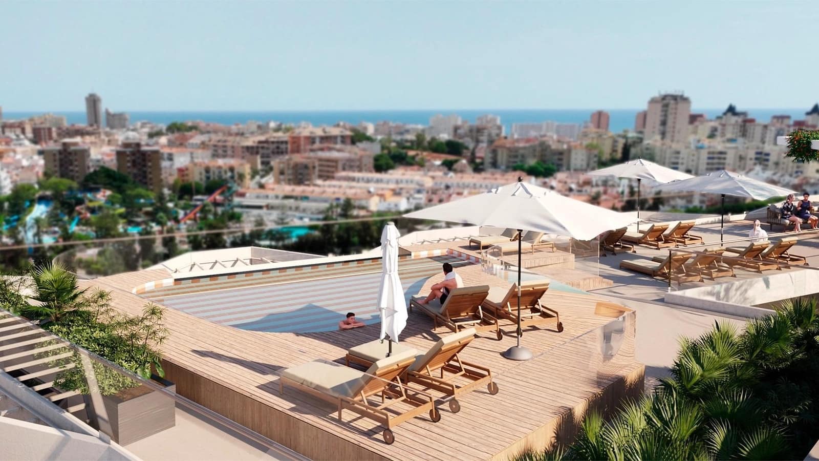 4 sypialnia Penthouse na sprzedaż w Las Lagunas de Mijas z basenem garażem - 1 090 000 € (Ref: 10161614)