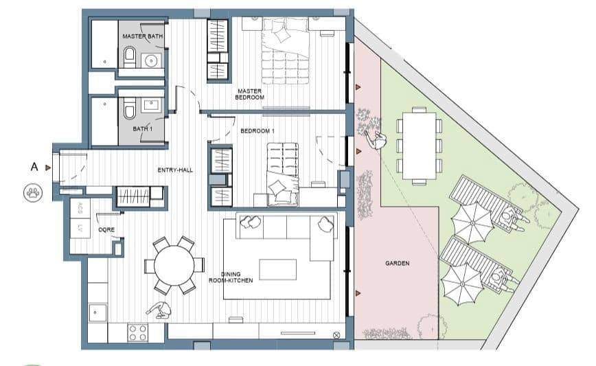2 makuuhuone Huoneisto myytävänä paikassa Las Lagunas de Mijas mukana uima-altaan 
autotalli - 458 000 € (Ref: 10161625)