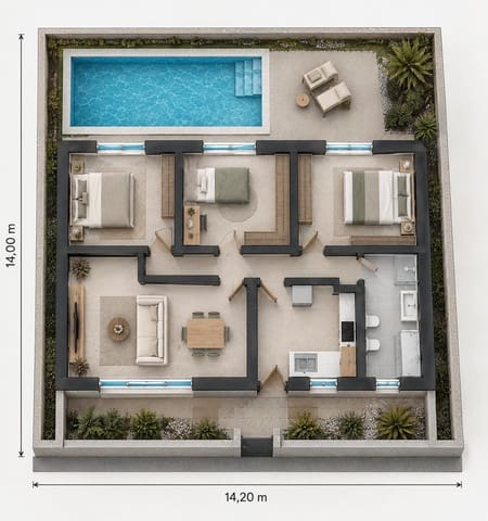 Bauplatz zu verkaufen in Campohermoso, Níjar - 33.000 € (Ref: 10078434)
