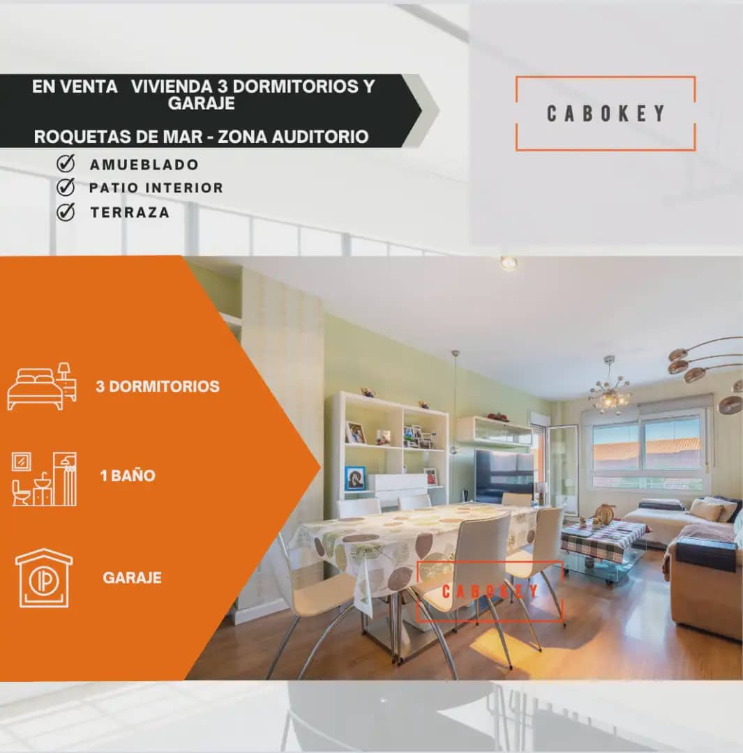3 Zimmer Wohnung zu verkaufen in Roquetas de Mar mit Garage - 205.000 € (Ref: 10065322)
