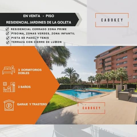 3 sovrum Lägenhet till salu i Nueva Almería - Cortijo Grande - Vega de Acá, Almería stad med pool garage - 275 000 € (Ref: 10085364)