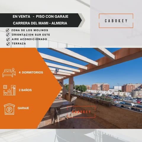 4 quarto Apartamento para venda em Los Molinos - Villa Blanca, Almeria cidade com garagem - 180 000 € (Ref: 10120260)