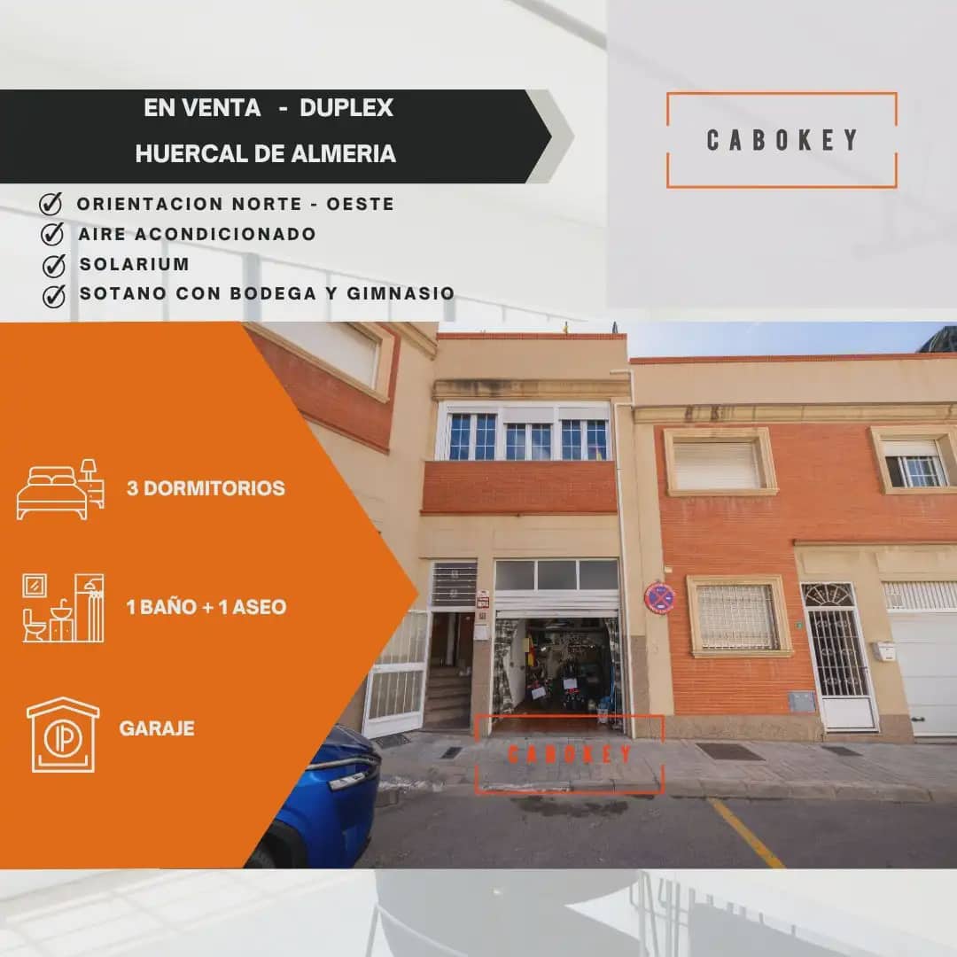 3 soveværelse Rækkehus til salg i Huercal de Almeria med garage - € 220.000 (Ref: 10154530)