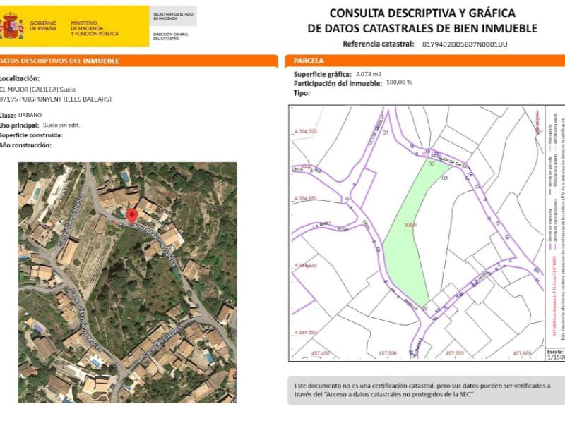 Landgrundstück zu verkaufen in Puigpunyent - 380.000 € (Ref: 10072711)