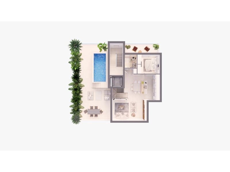 Ático de 3 habitaciones en Colonia de Sant Jordi en venta con garaje - 750.000 € (Ref: 10072719)