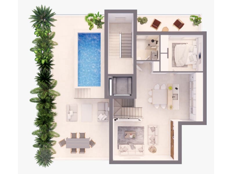 Ático de 3 habitaciones en Colonia de Sant Jordi en venta con garaje - 750.000 € (Ref: 10072719)
