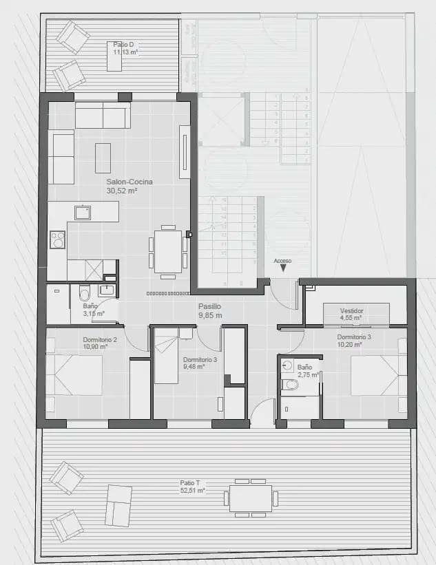 3 slaapkamer Flat te koop in Las Gabias met garage - € 148.000 (Ref: 10155574)