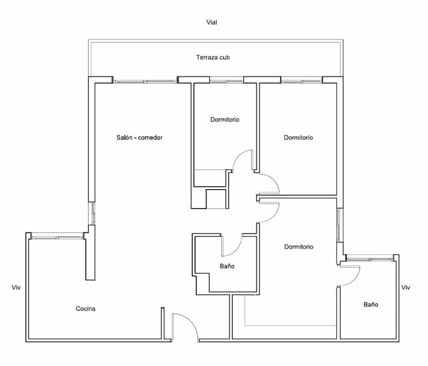 Piso de 3 habitaciones en Alicante / Alacant ciudad en venta - 349.000 € (Ref: 9999306)