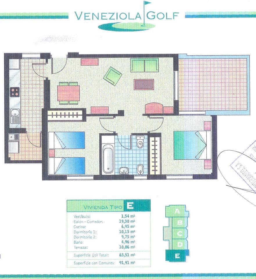 2 Zimmer Wohnung zu verkaufen in La Manga del Mar Menor mit Pool Garage - 182.000 € (Ref: 10011783)