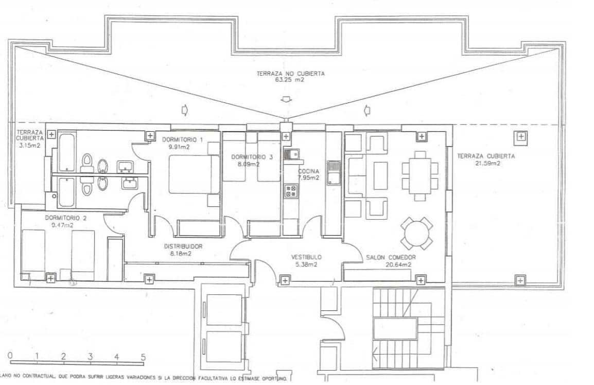 3 slaapkamer Flat te koop in La Manga del Mar Menor met zwembad garage - € 380.000 (Ref: 10011785)