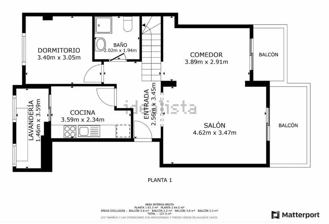 3 sypialnia Mieszkanie na sprzedaż w La Manga del Mar Menor z basenem - 220 000 € (Ref: 10011798)