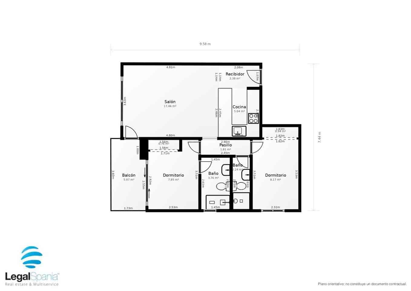 2 bedroom Flat for sale in La Manga del Mar Menor with pool garage - € 289,000 (Ref: 10084937)
