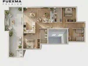 3 Zimmer Wohnung zu verkaufen in Las Torres de Cotillas mit Garage - 198.790 € (Ref: 10172174)