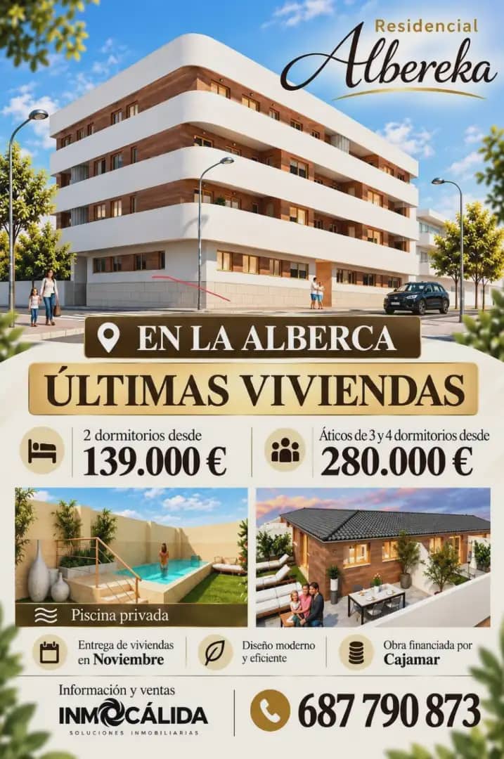 Ático de 4 habitaciones en La Alberca en venta con piscina garaje - 315.000 € (Ref: 10172187)