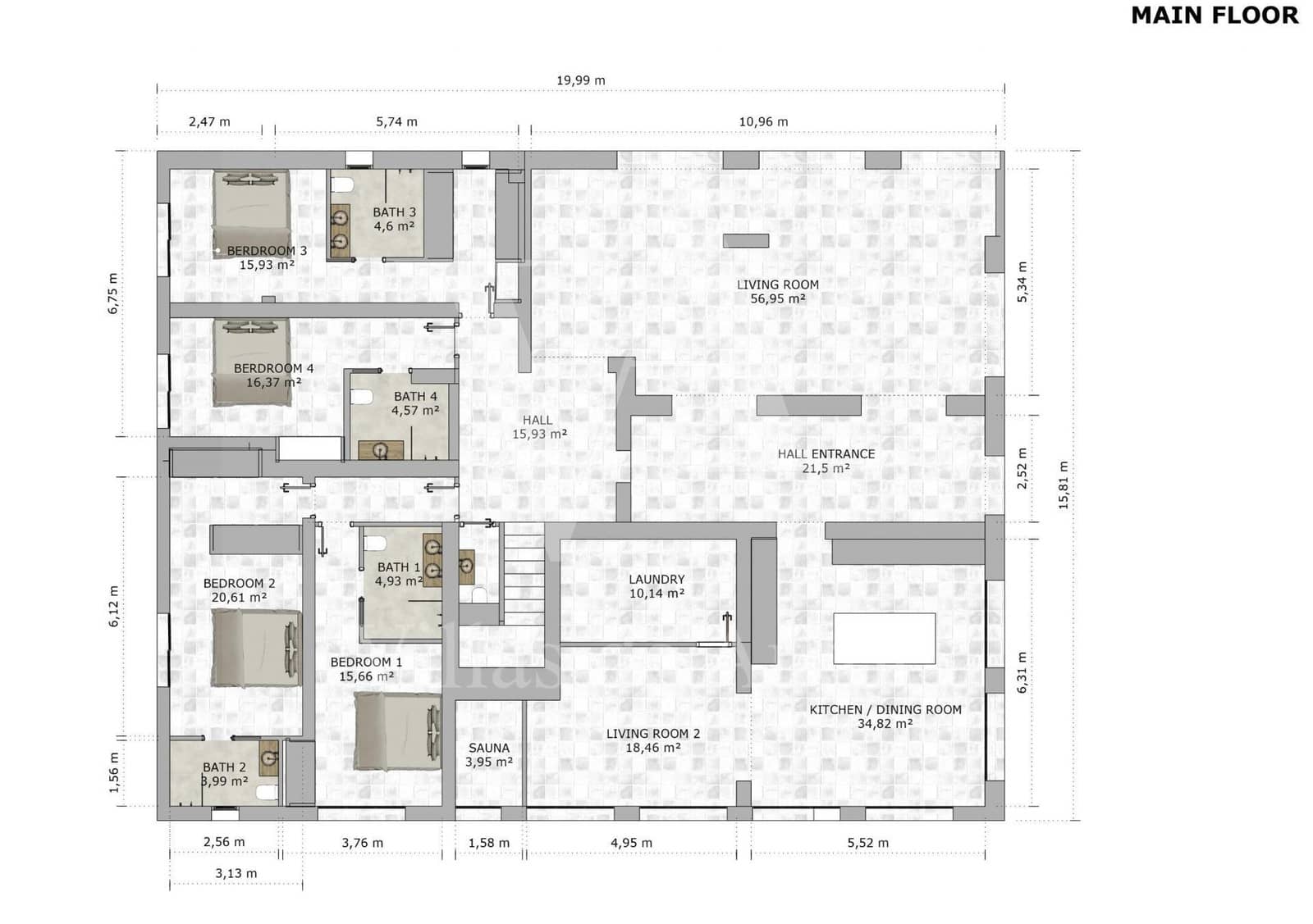 7 soveværelse Finca/Landehus til salg i Benissa med swimmingpool garage - € 995.000 (Ref: 10041371)