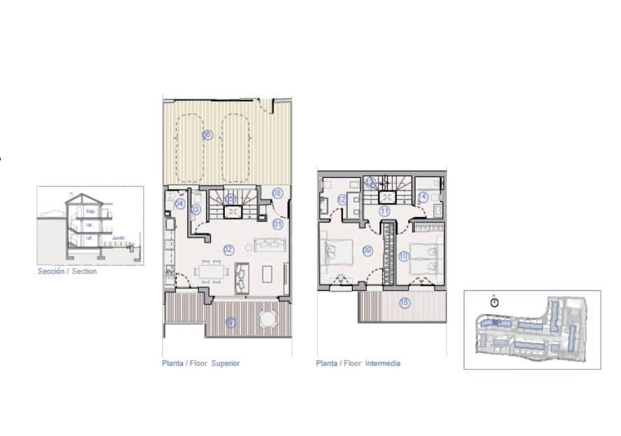 4 sovrum Radhus till salu i La Nucia med pool - 465 000 € (Ref: 10041380)