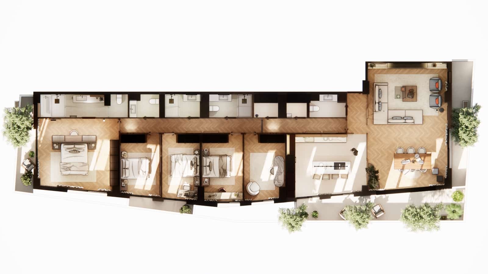 5 quarto Apartamento para venda em Malaga cidade com piscina garagem - 3 895 000 € (Ref: 10021337)