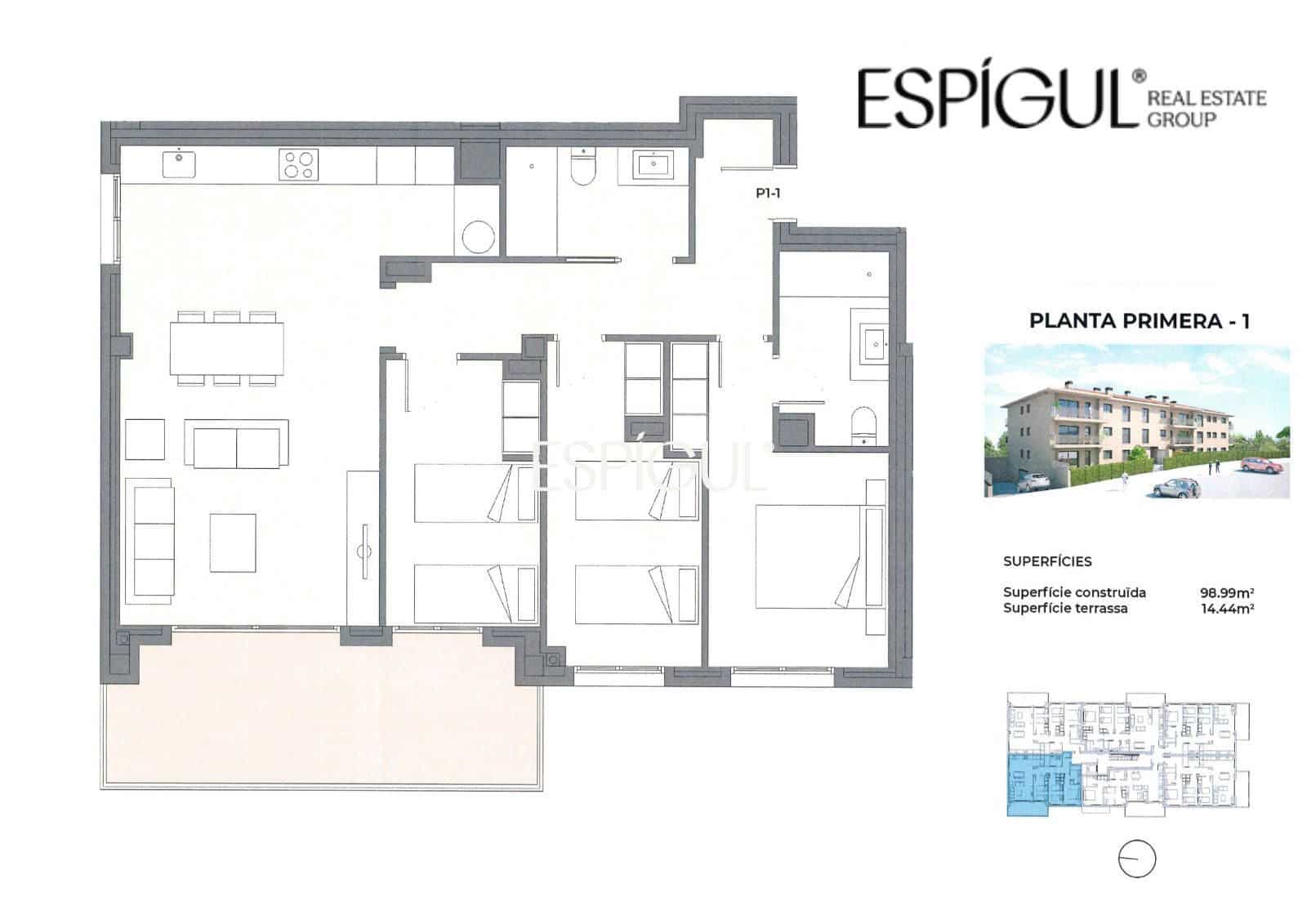 3 bedroom Flat for sale in Pals with pool garage - € 350,000 (Ref: 10016103)