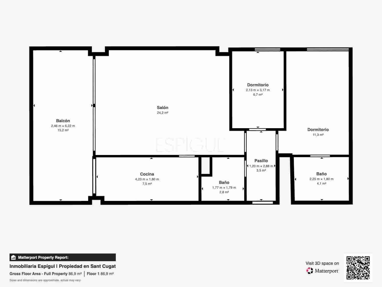 2 soverom Leilighet til salgs i Sant Cugat del Valles med svømmebasseng garasje - € 640 000 (Ref: 10016139)