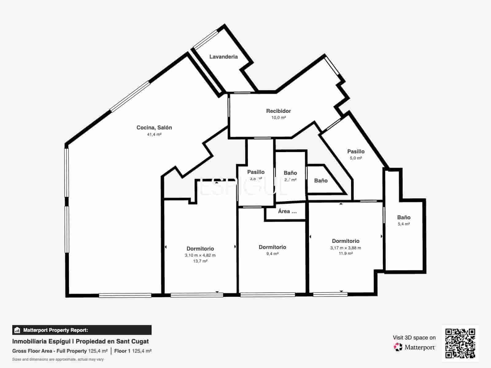 3 sypialnia Mieszkanie na sprzedaż w Sant Cugat del Valles z basenem garażem - 899 000 € (Ref: 10016142)