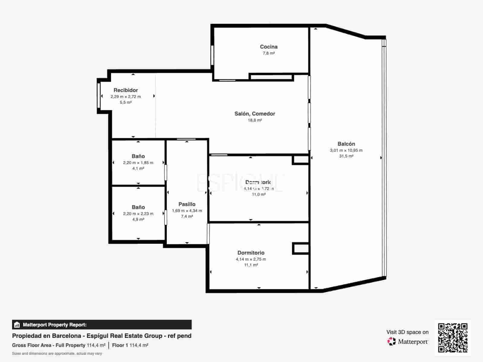 2 chambre Penthouse à vendre à Barcelone ville avec piscine - 885 000 € (Ref: 10016434)