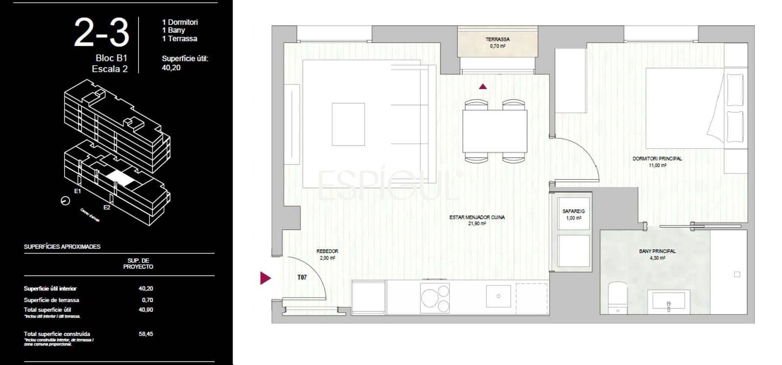 1 camera da letto Appartamento in vendita in Barcelona citta con piscina - 360.000 € (Rif: 10016440)