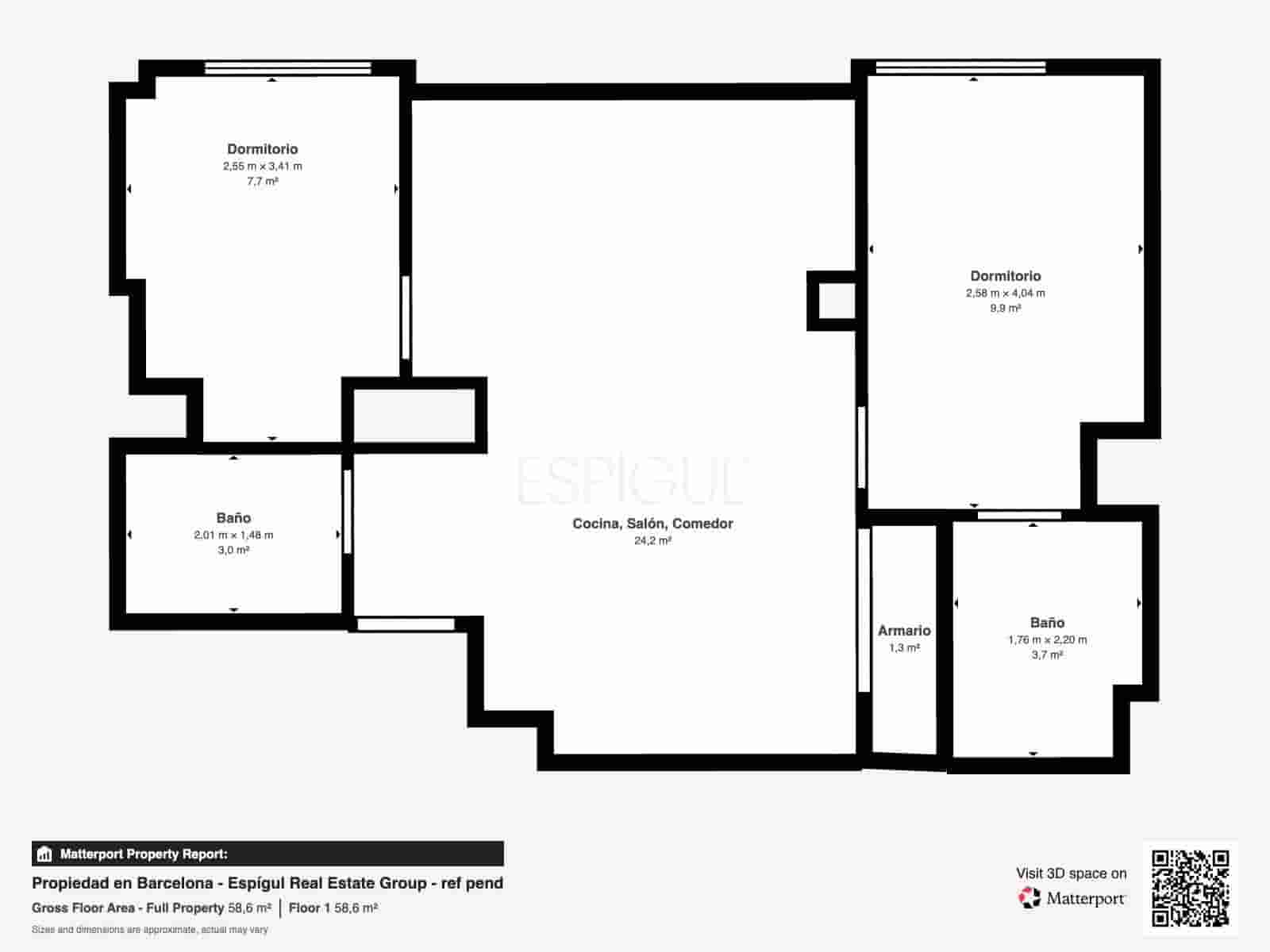 2 sypialnia Mieszkanie na sprzedaż w Miasto Barcelona z basenem - 430 000 € (Ref: 10016443)