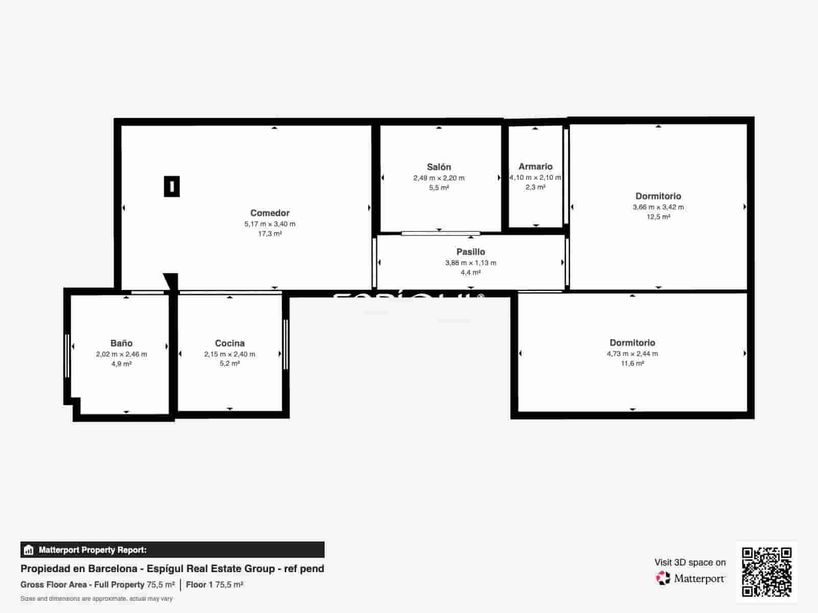 2 Zimmer Wohnung zu verkaufen in Barcelona Stadt - 495.000 € (Ref: 10016455)