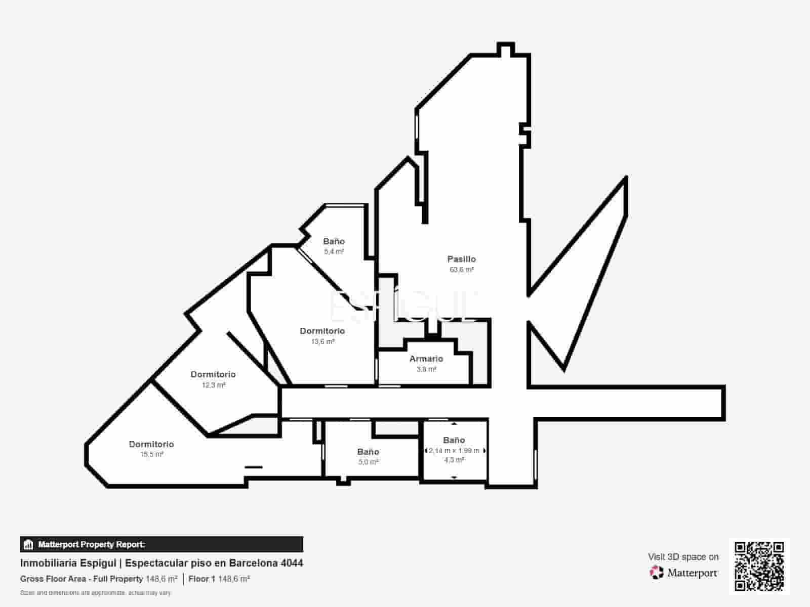 3 makuuhuone Asunto myytävänä paikassa Barcelona kaupunki - 1 225 000 € (Ref: 10016456)
