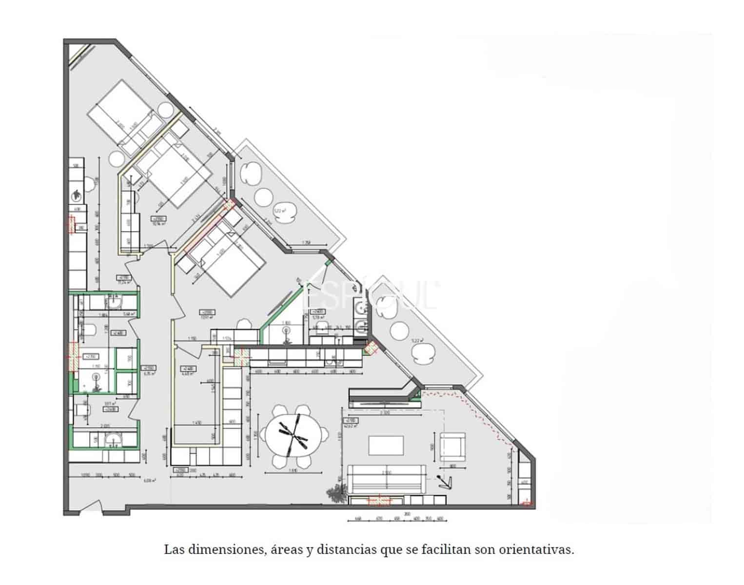 3 makuuhuone Asunto myytävänä paikassa Barcelona kaupunki - 1 225 000 € (Ref: 10016456)