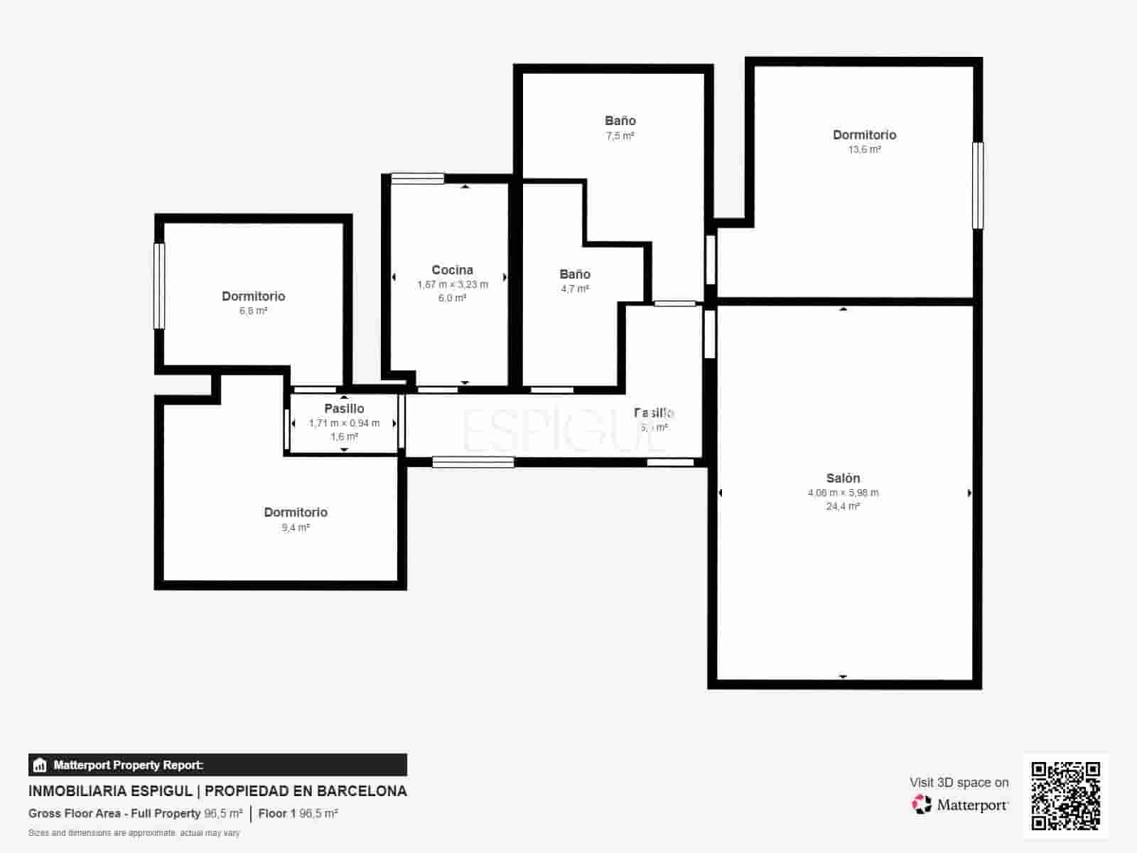 Piso de 3 habitaciones en Barcelona ciudad en venta - 760.000 € (Ref: 10016466)