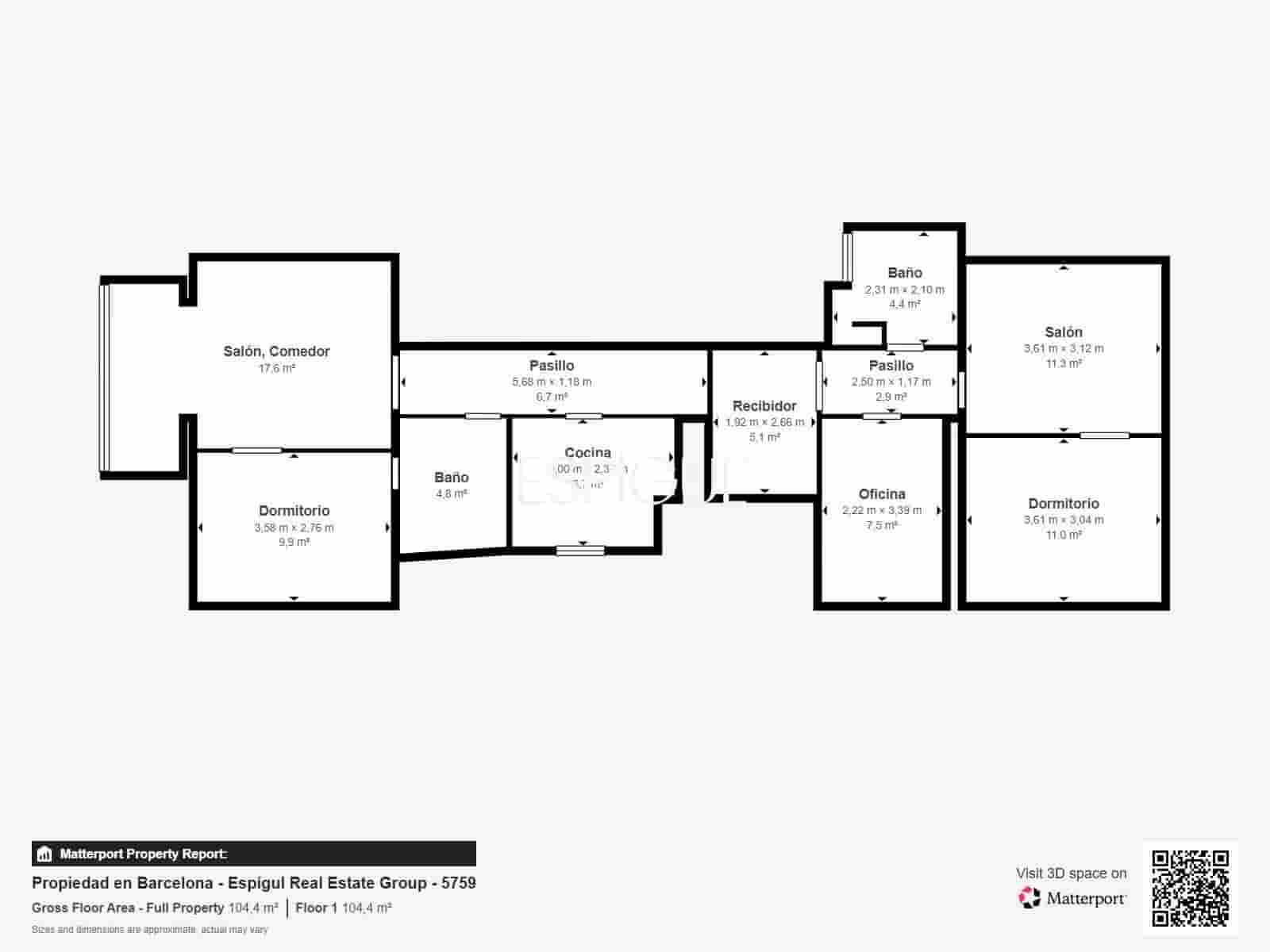 4 Zimmer Wohnung zu verkaufen in Barcelona Stadt - 850.000 € (Ref: 10016472)
