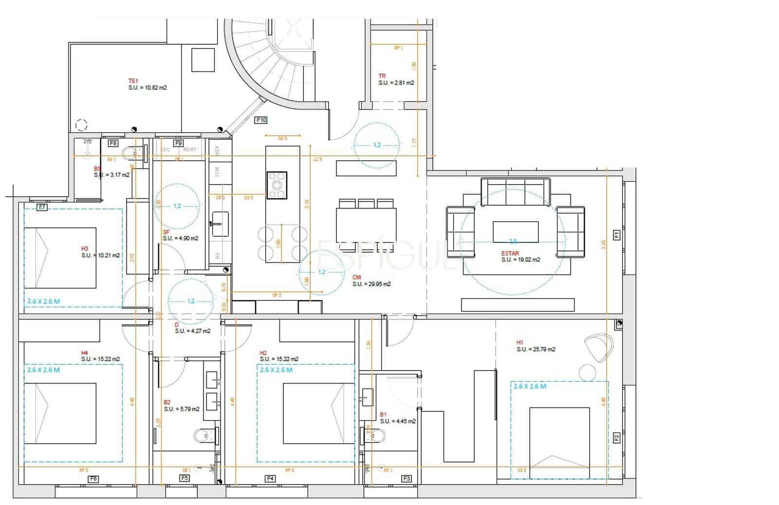 4 bedroom Flat for sale in Barcelona city - € 1,590,000 (Ref: 10016473)