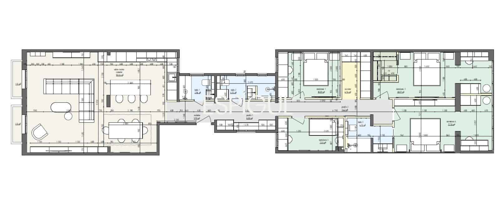 4 bedroom Flat for sale in Barcelona city - € 1,435,000 (Ref: 10016474)