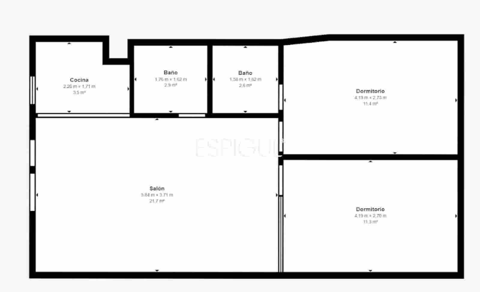 2 bedroom Flat for sale in Barcelona city - € 296,500 (Ref: 10016476)
