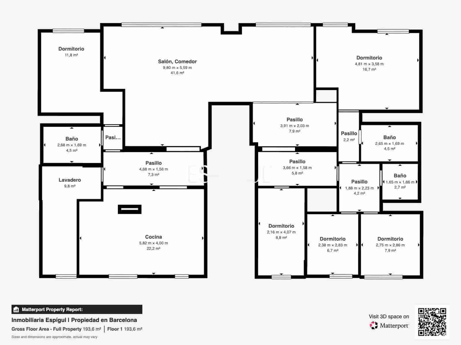 5 Zimmer Wohnung zu vermieten in Barcelona Stadt mit Pool Garage - 4.500 € (Ref: 10016483)