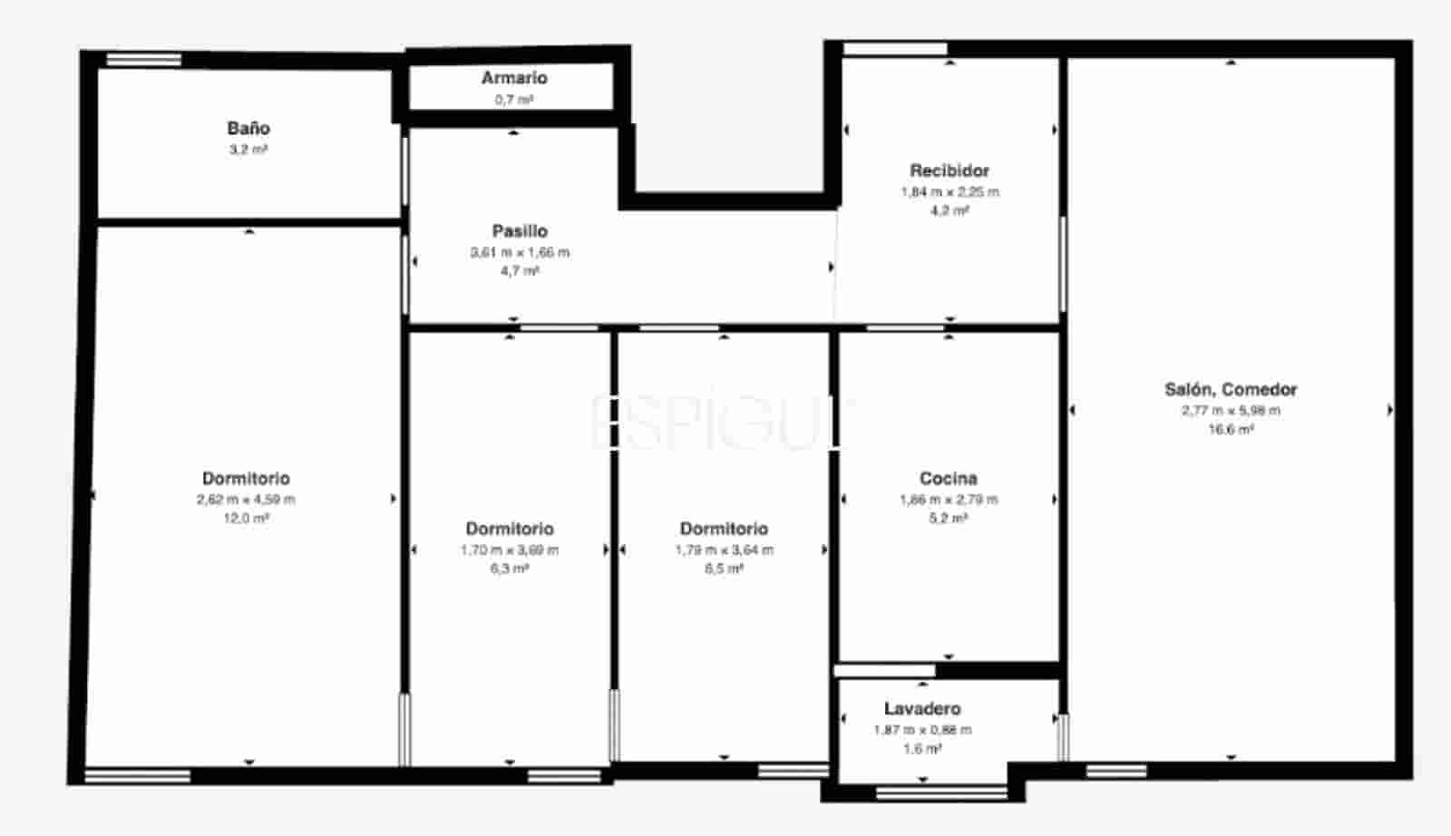 3 slaapkamer Flat te koop in Barcelona stad - € 340.000 (Ref: 10023387)