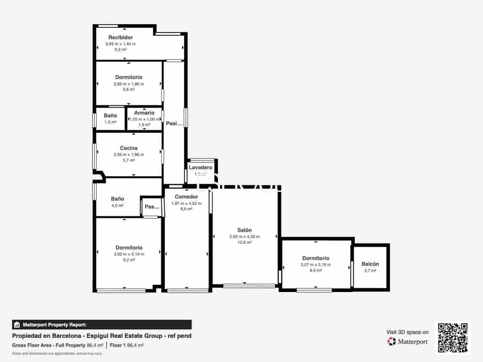 Piso de 3 habitaciones en Barcelona ciudad en venta - 950.000 € (Ref: 10085099)