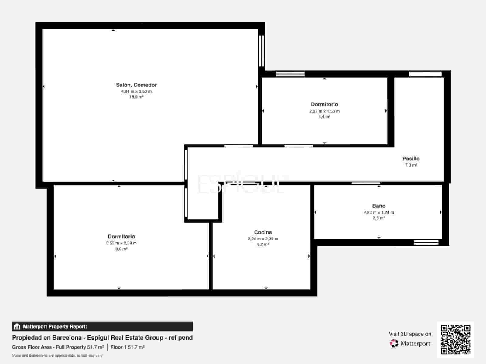 2 Zimmer Wohnung zu verkaufen in Barcelona Stadt mit Pool - 320.000 € (Ref: 10106587)