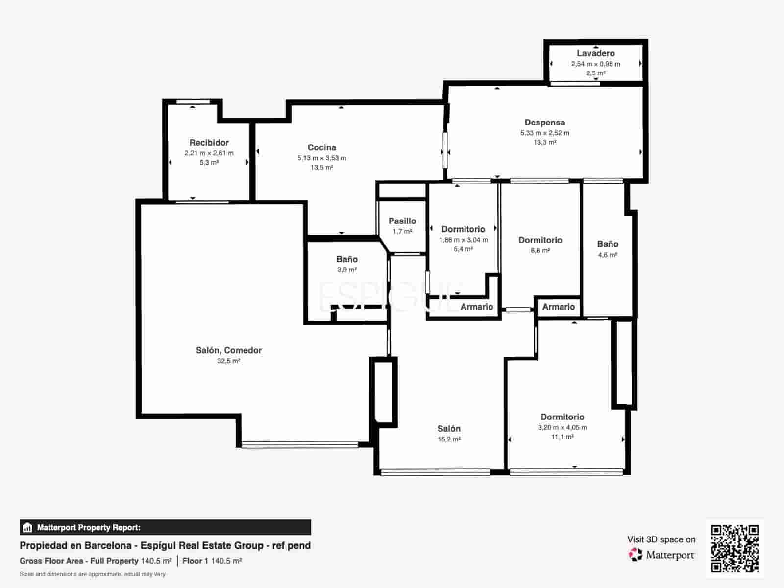 4 sypialnia Mieszkanie na sprzedaż w Miasto Barcelona z basenem garażem - 740 000 € (Ref: 10179552)