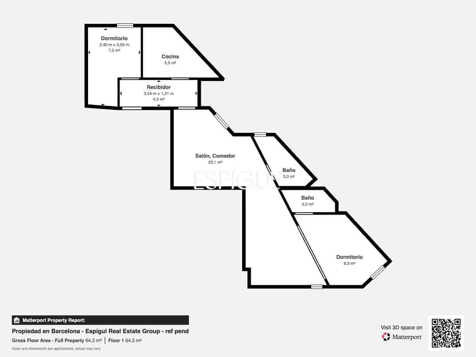 2 sovrum Lägenhet till salu i Barcelona stad - 595 000 € (Ref: 10181017)