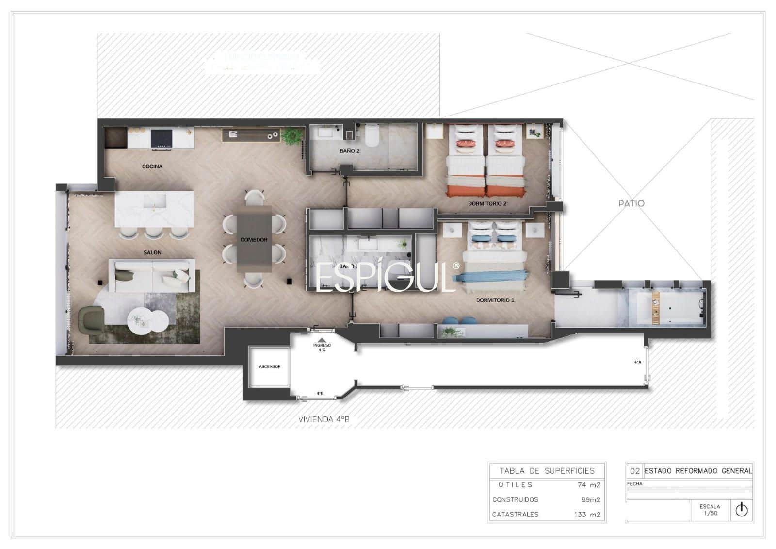 2 camera da letto Appartamento in vendita in Madrid citta con piscina - 1.429.000 € (Rif: 10016151)
