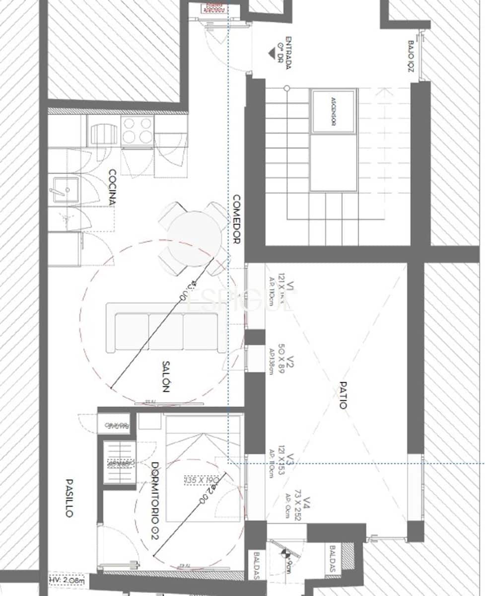 2 slaapkamer Flat te koop in Madrid stad - € 629.000 (Ref: 10016170)