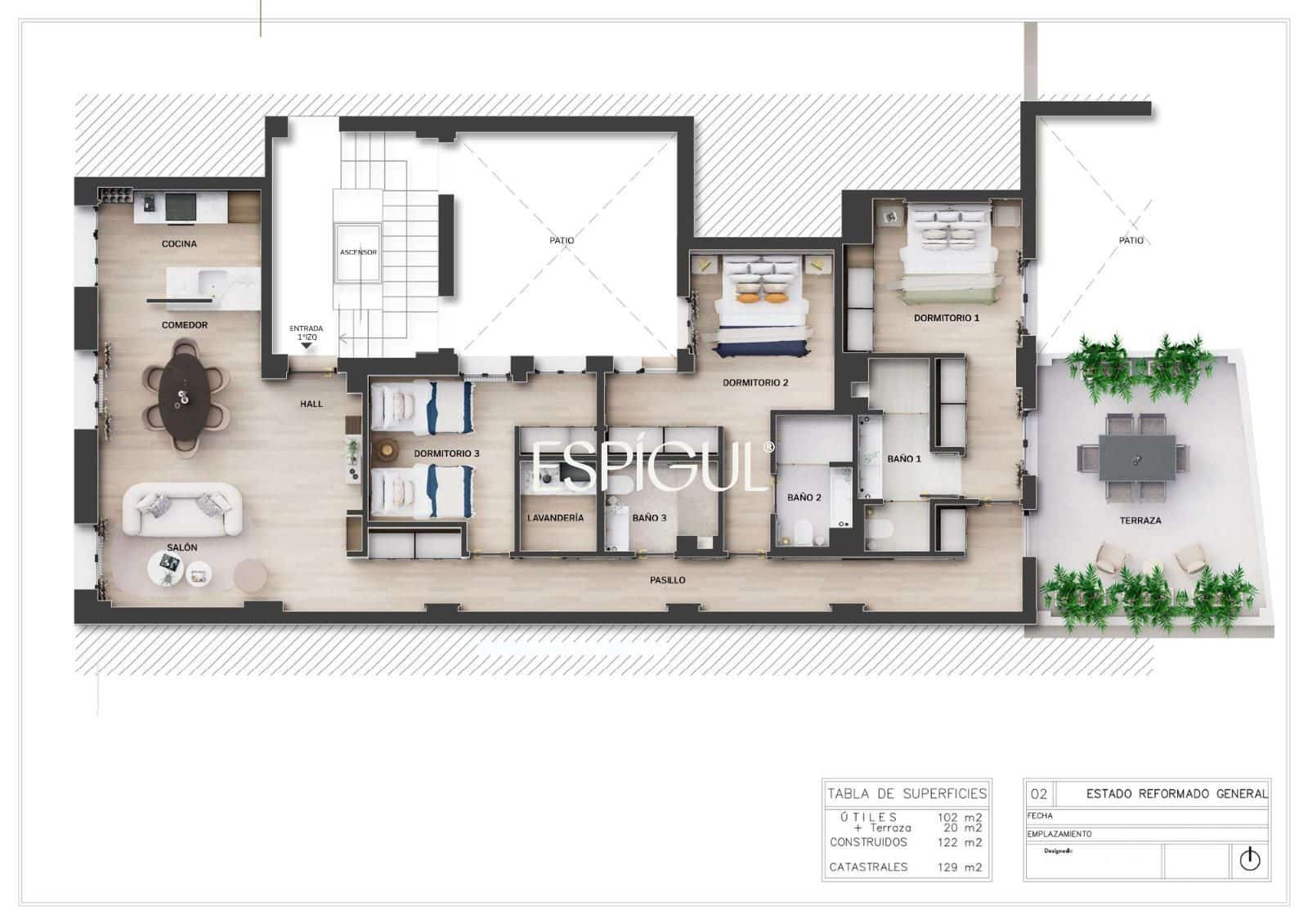 3 bedroom Flat for sale in Madrid city - € 1,659,000 (Ref: 10016183)