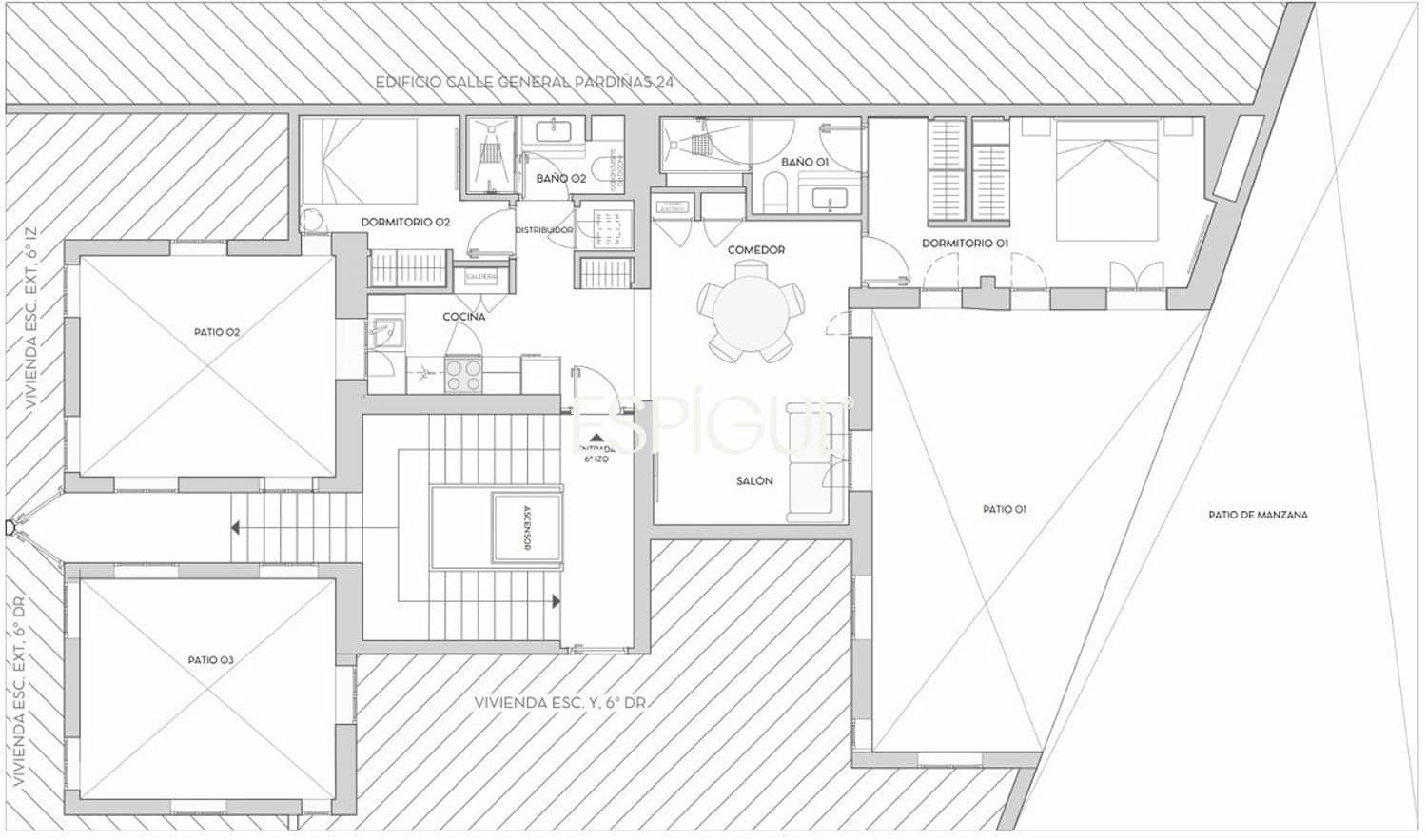 2 bedroom Flat for sale in Madrid city - € 1,229,000 (Ref: 10016189)