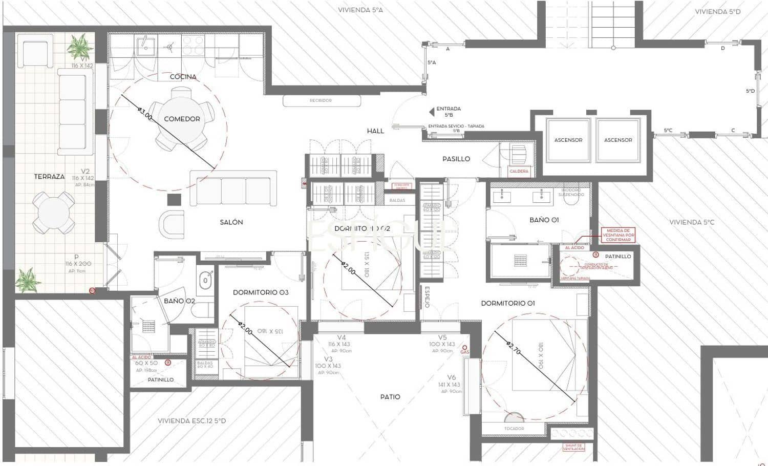 3 soverom Penthouse til salgs i Madrid by - € 1 389 000 (Ref: 10016191)