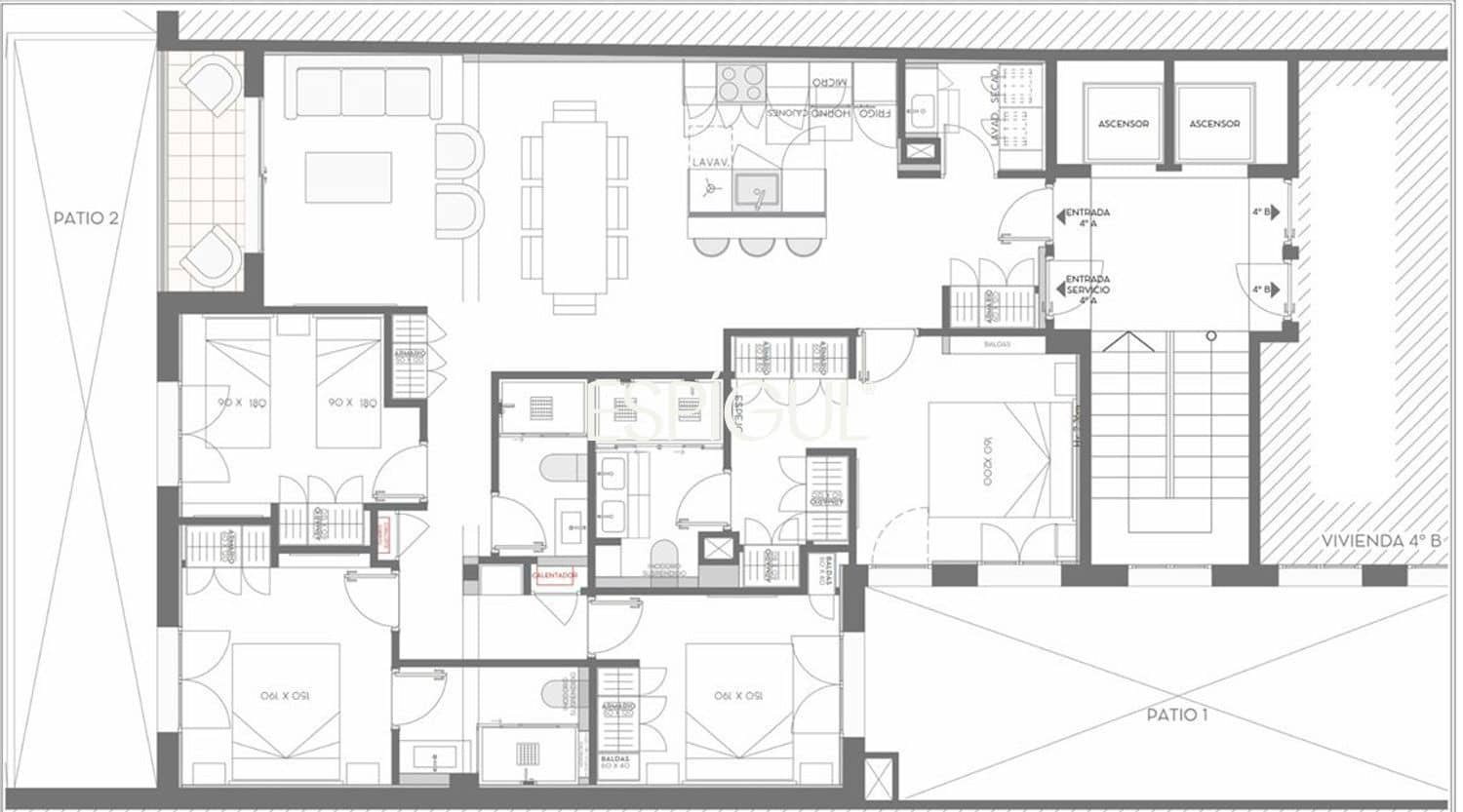 4 bedroom Flat for sale in Madrid city with garage - € 1,799,000 (Ref: 10016193)
