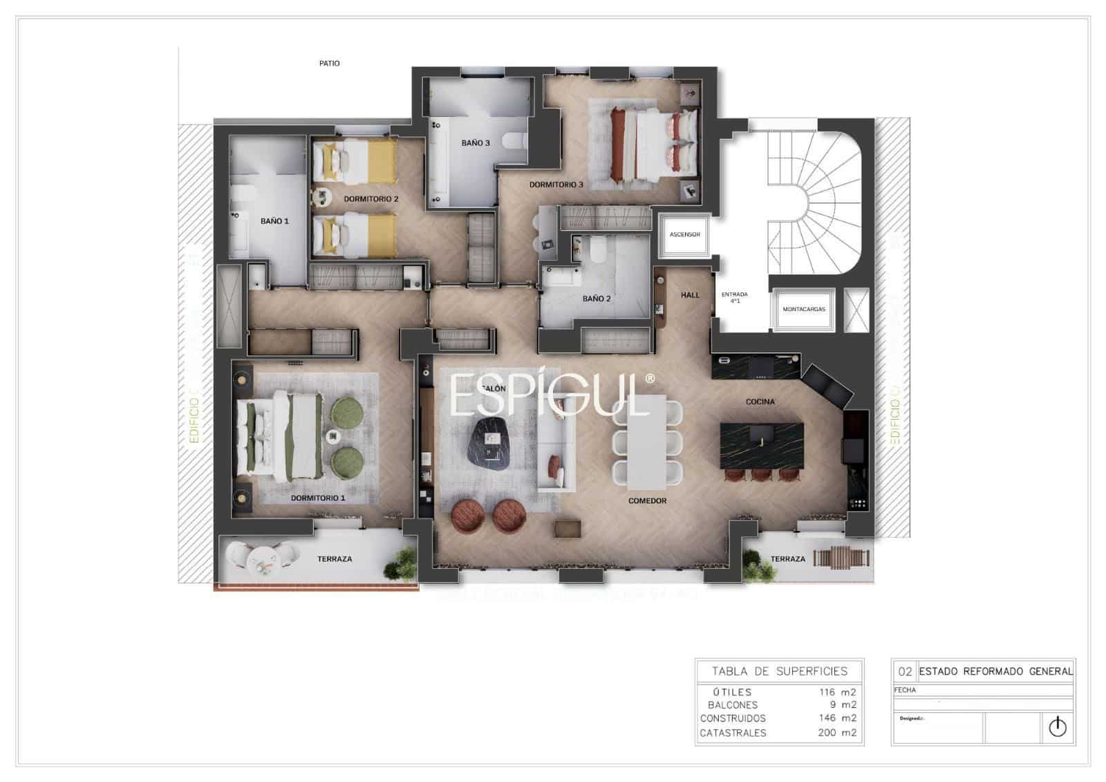 3 bedroom Flat for sale in Madrid city - € 2,409,000 (Ref: 10016210)